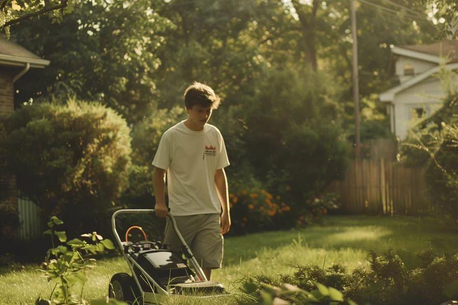 small battery operated lawn mowers