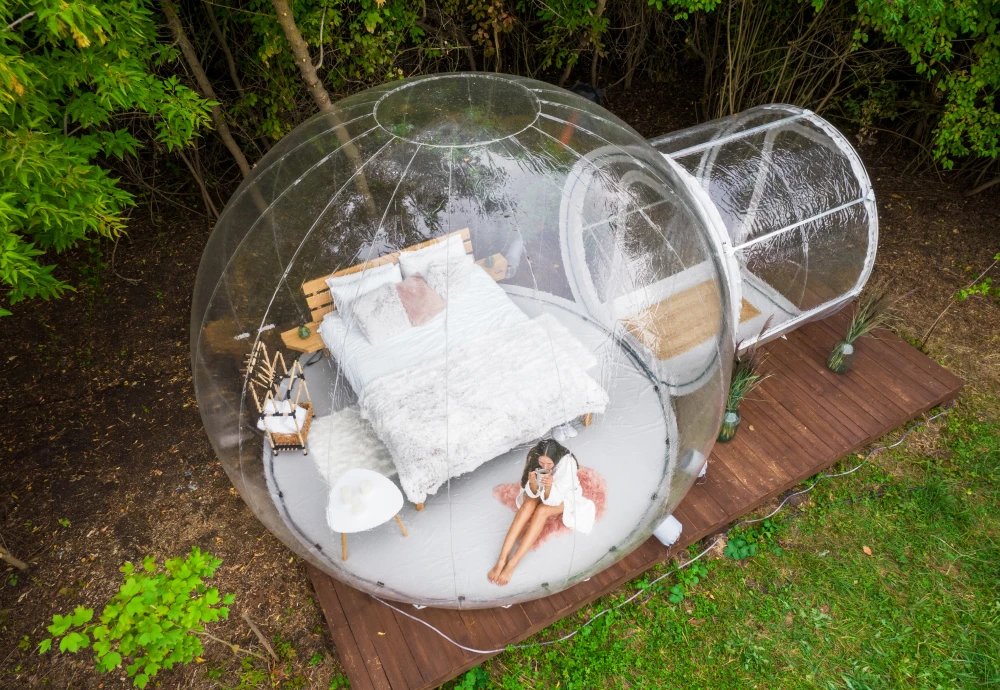 innovative transparent bubble tents