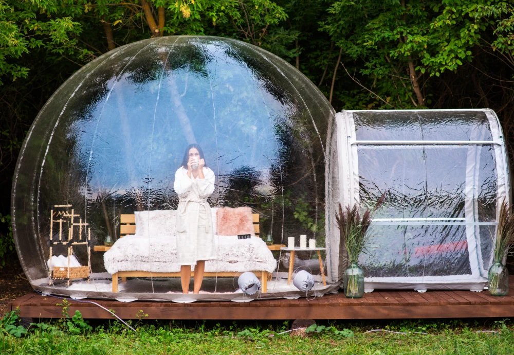 innovative transparent bubble tents