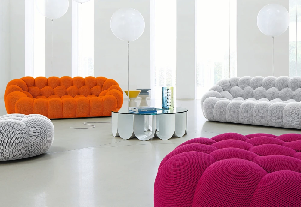 bubble blue sofa