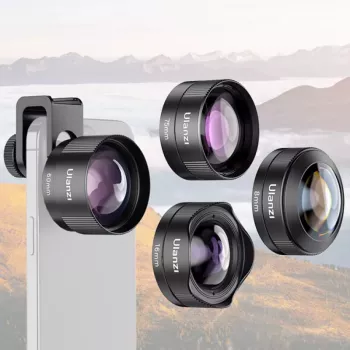 Universal Lens Kit for Smartphones: Wide, Macro, Fisheye