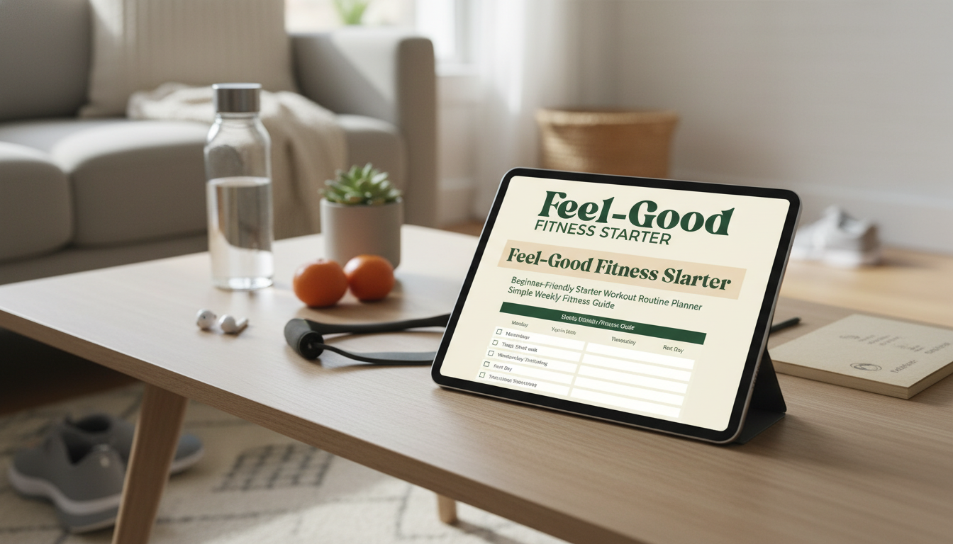 Beginner Feel-Good Fitness Checklist: Simple Weekly Plan