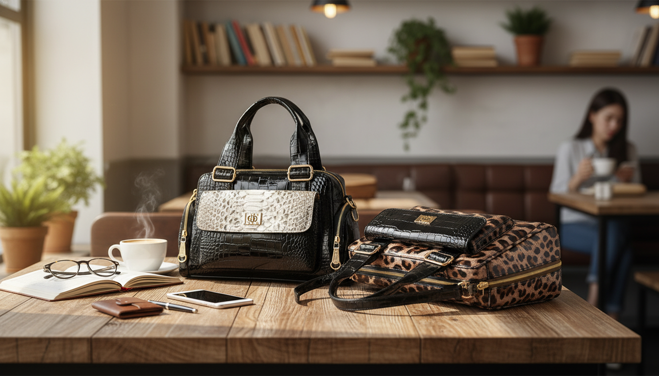 Soft Leather Multi-Pocket Shoulder Tote for Everyday