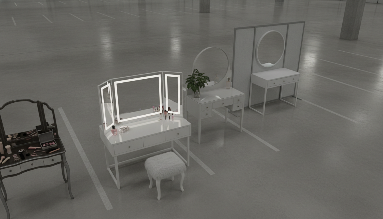 Mirror Desks Explained: Vanity Desk, Dressing Table & More