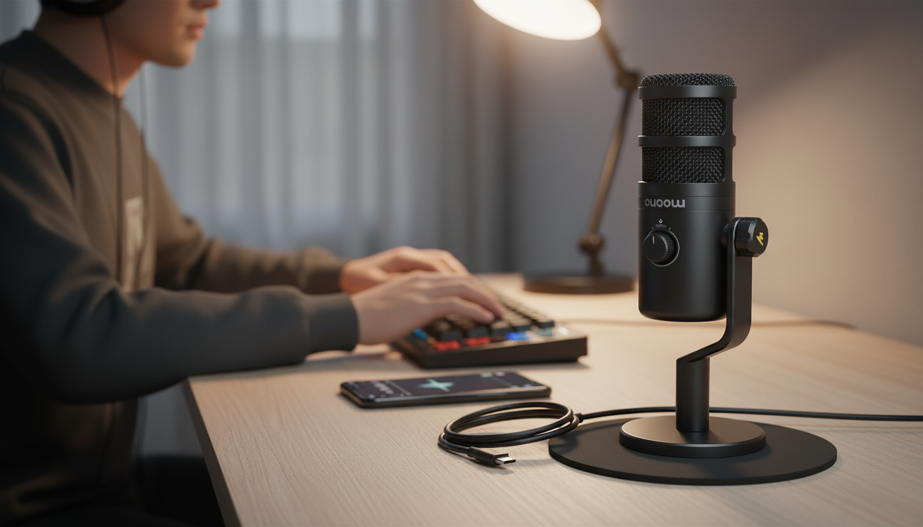 Dynamic USB-C Mic Setup for Clear Streaming & Gaming