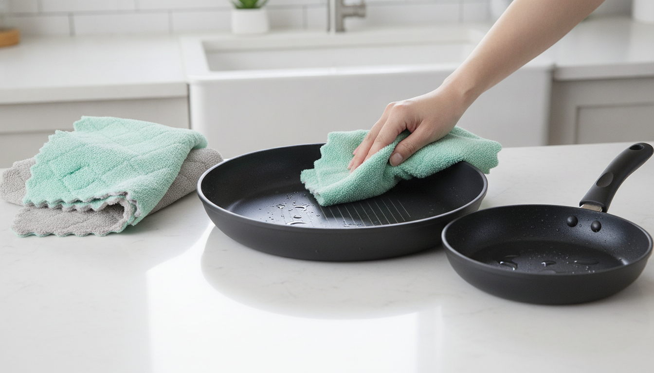 Microfiber Dishcloths on Nonstick Pans: Safe or Not?