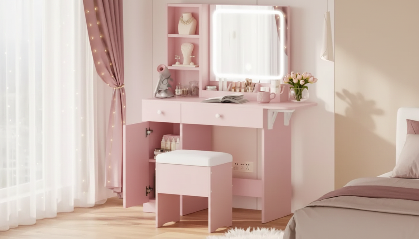 Vanity Desk Size Guide for Bedrooms & Small Apartments
