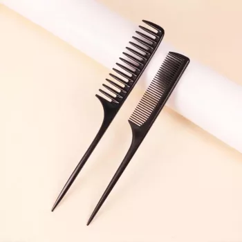 2-Comb Wig Styling Set: Gentle Detangle + Sharp Parts
